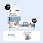 [8 PACKS] SlimDry⁺ Mega Diapers
