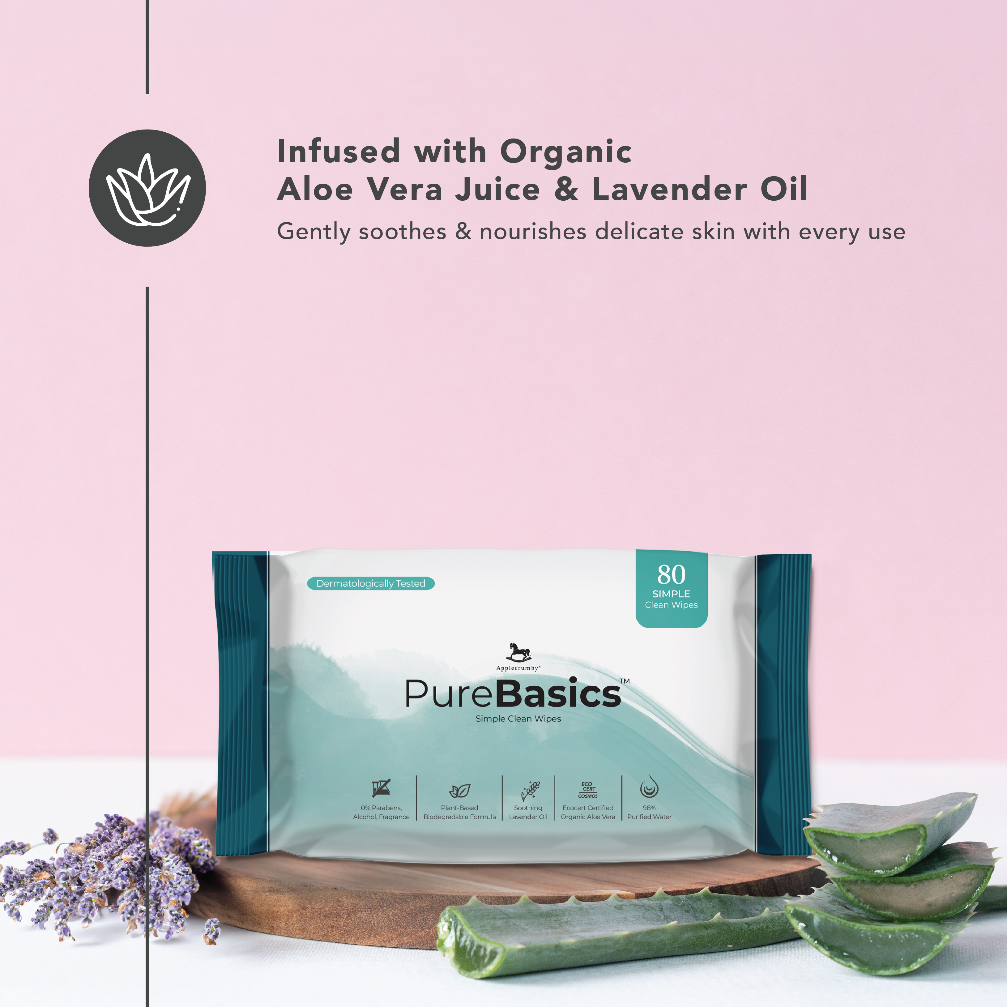 PureBasics Wipes 80s (3 Packs)