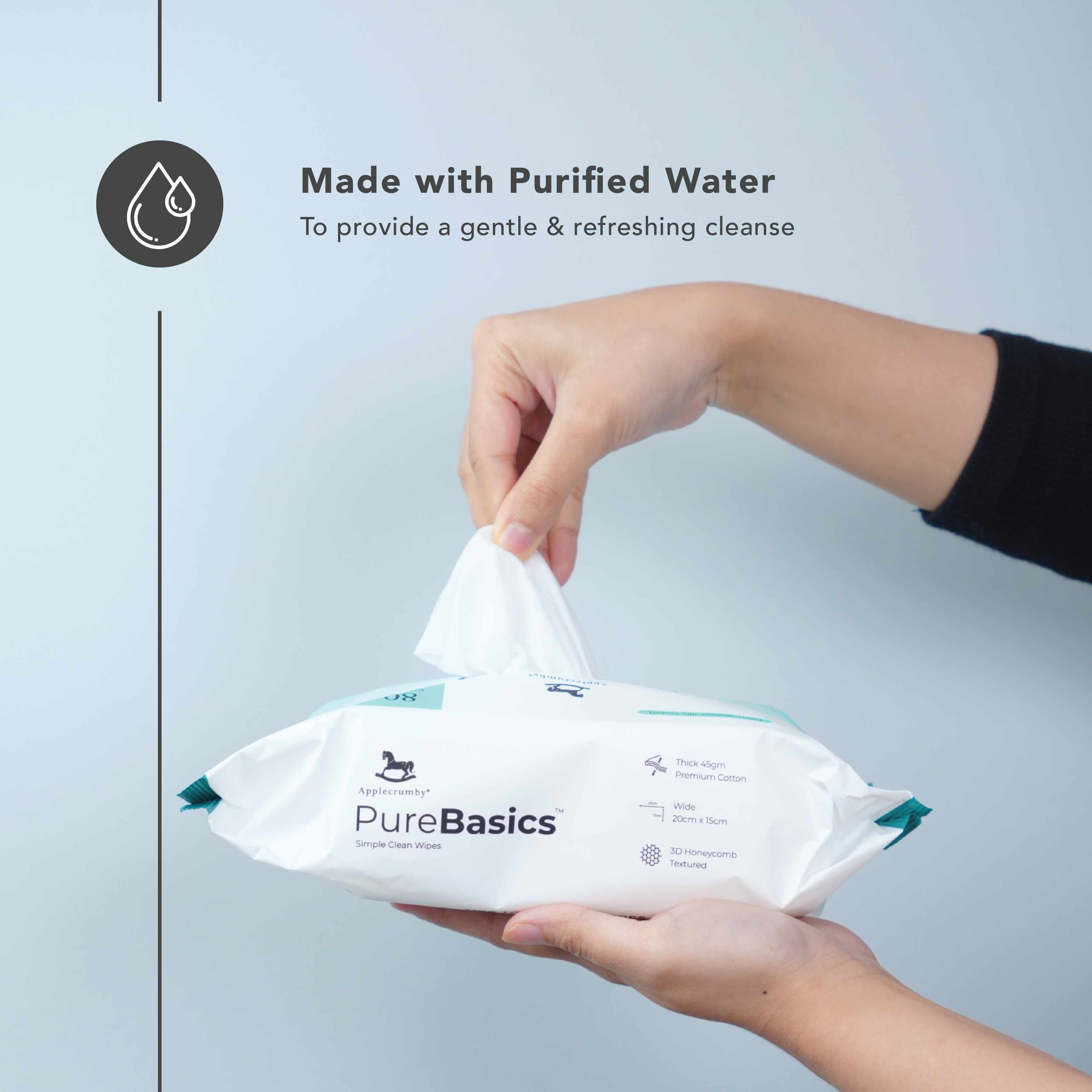 PureBasics Wipes 80s (3 Packs)