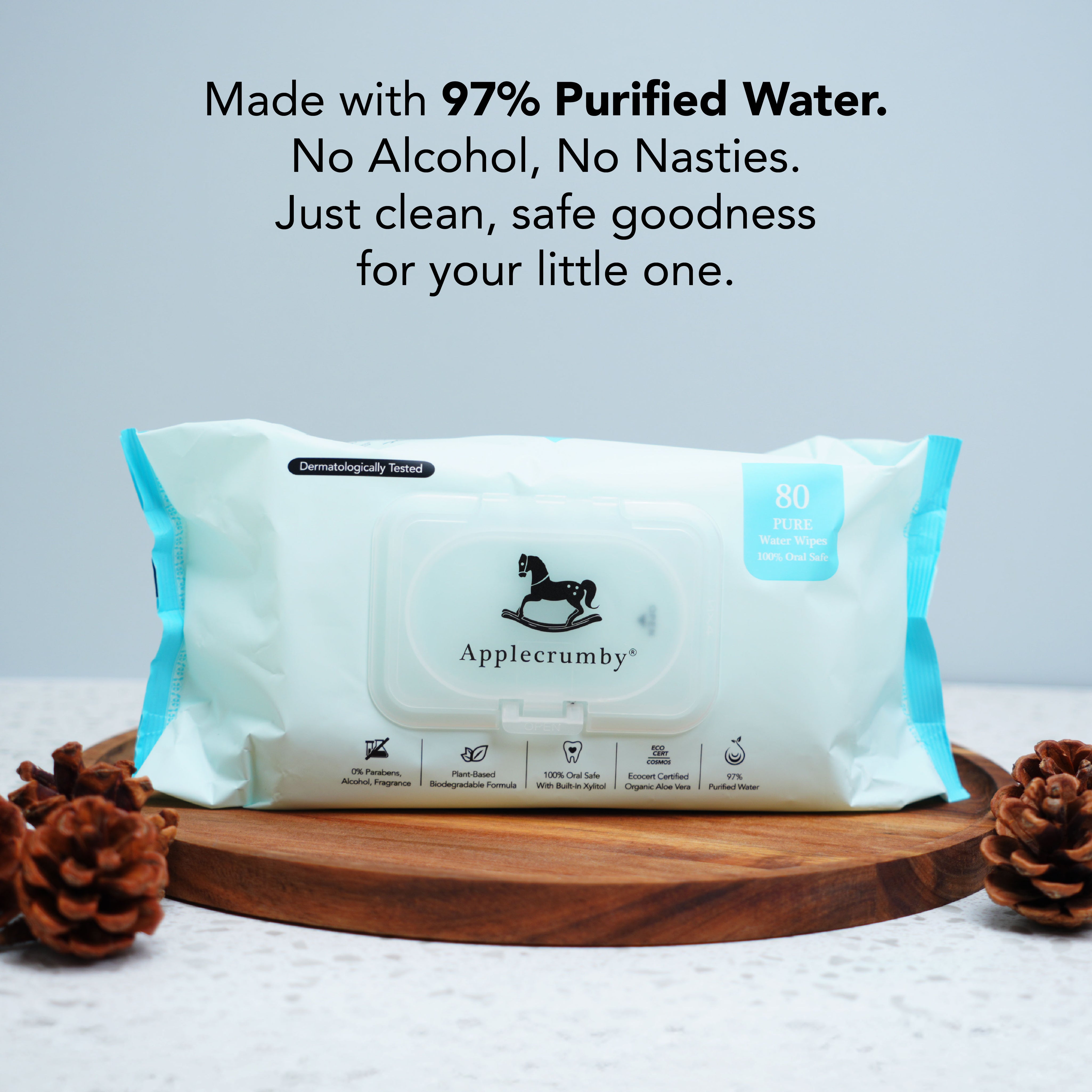 Pure Water Wipes 80s (12 Packs)