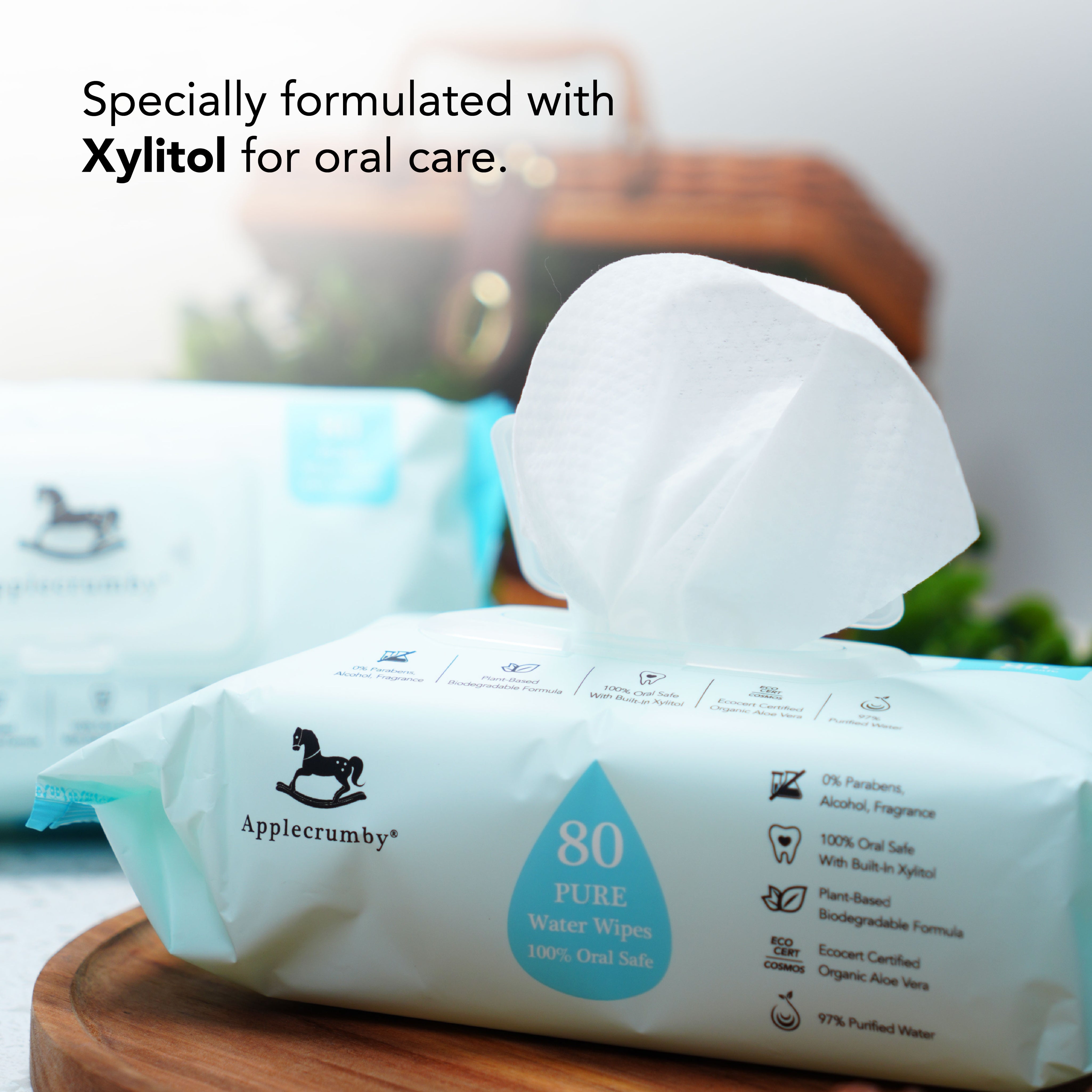 Pure Water Wipes 80s (12 Packs)