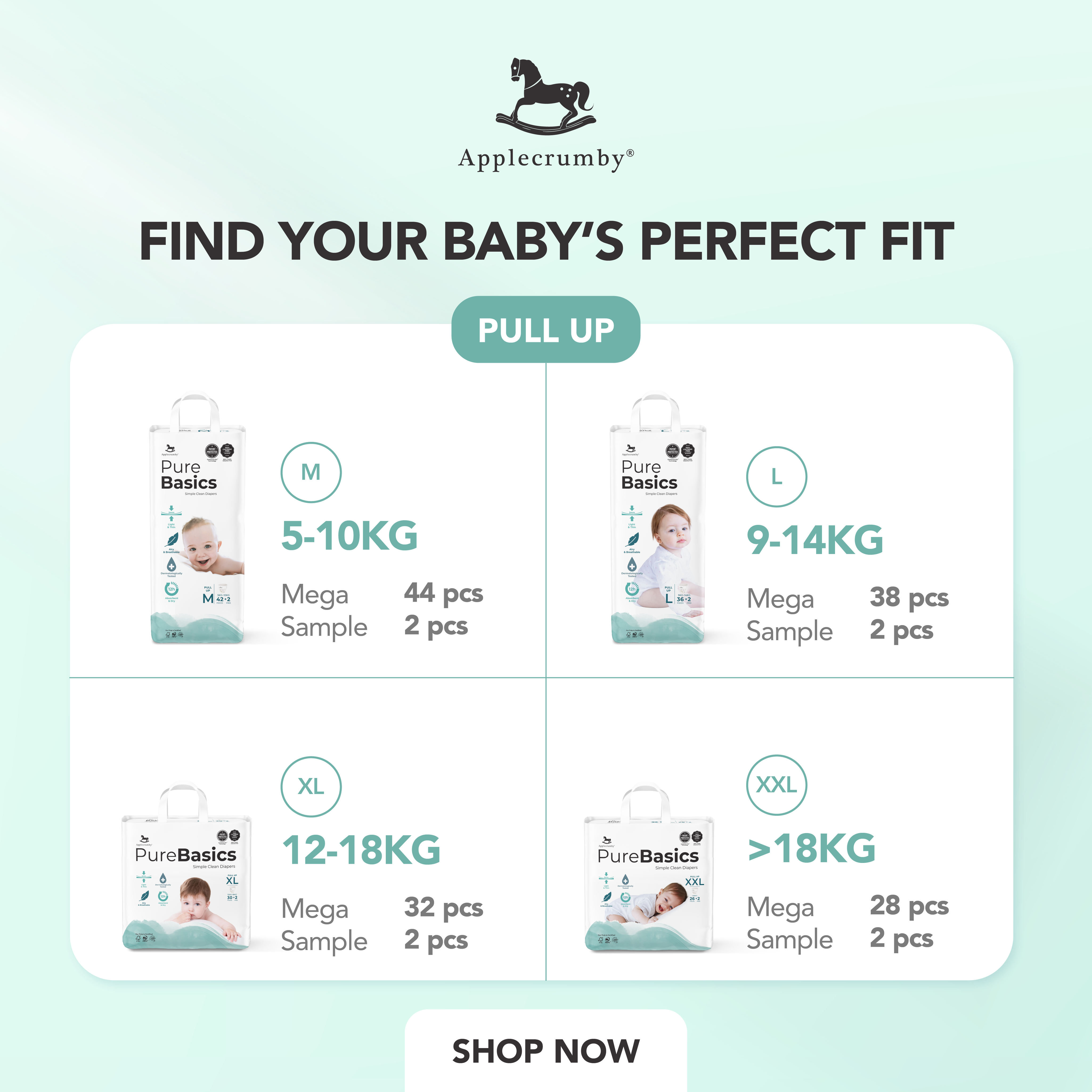 PureBasics Mega (2 Pek) - EM (Sabah)