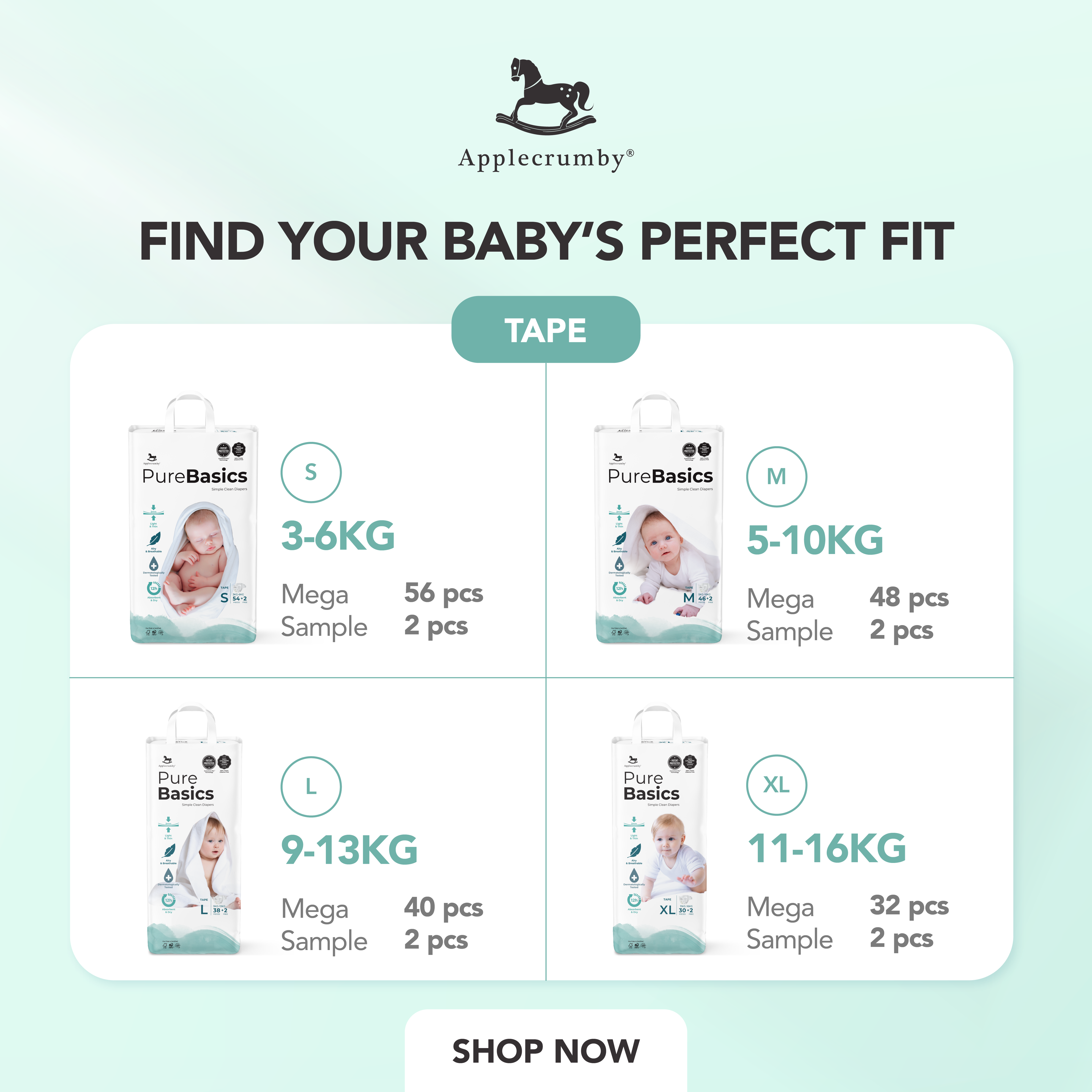 PureBasics Mega (2 Pek) - EM (Sabah)