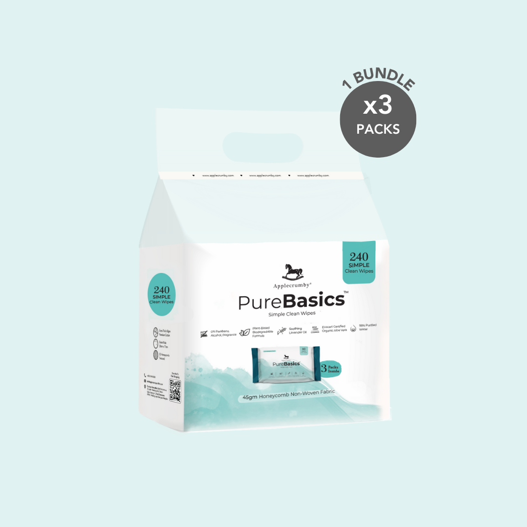 PureBasics Wipes 80s (1 Bundle, 3 Packs)