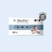 SlimDry⁺ Mini Diapers (600 Pieces)