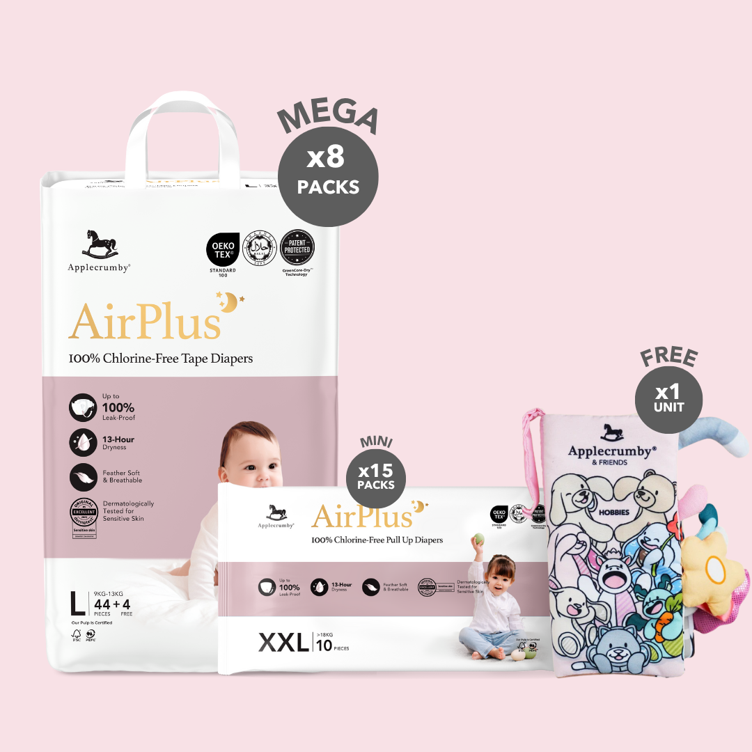 [12.12 SPECIAL] AirPlus Mega Diapers (8 Packs)