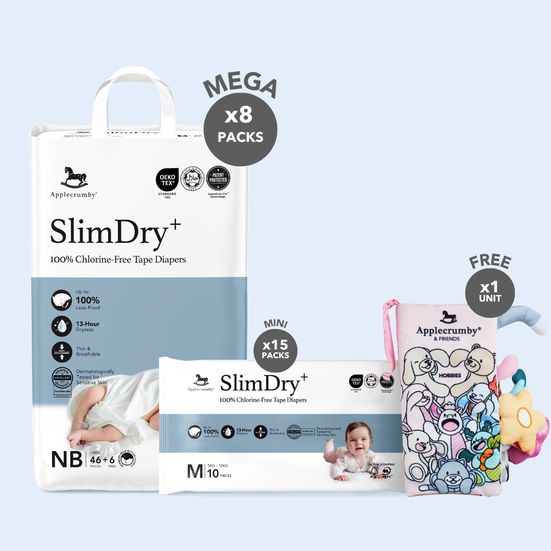 [12.12 SPECIAL] SlimDry⁺ Mega Diapers (8 Packs)