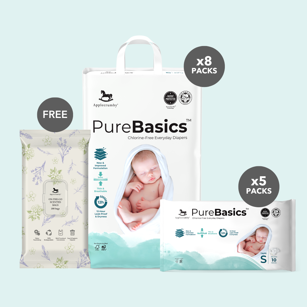 PureBasics Mega Diapers (8 packs)