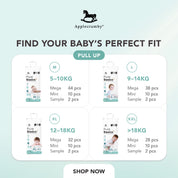 PureBasics Mini Diapers (5 packs / 1 Carton)