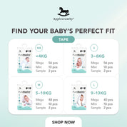 PureBasics Mini Diapers (5 packs / 1 Carton)