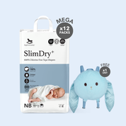 SlimDry⁺ Mega Diapers (12 Packs)