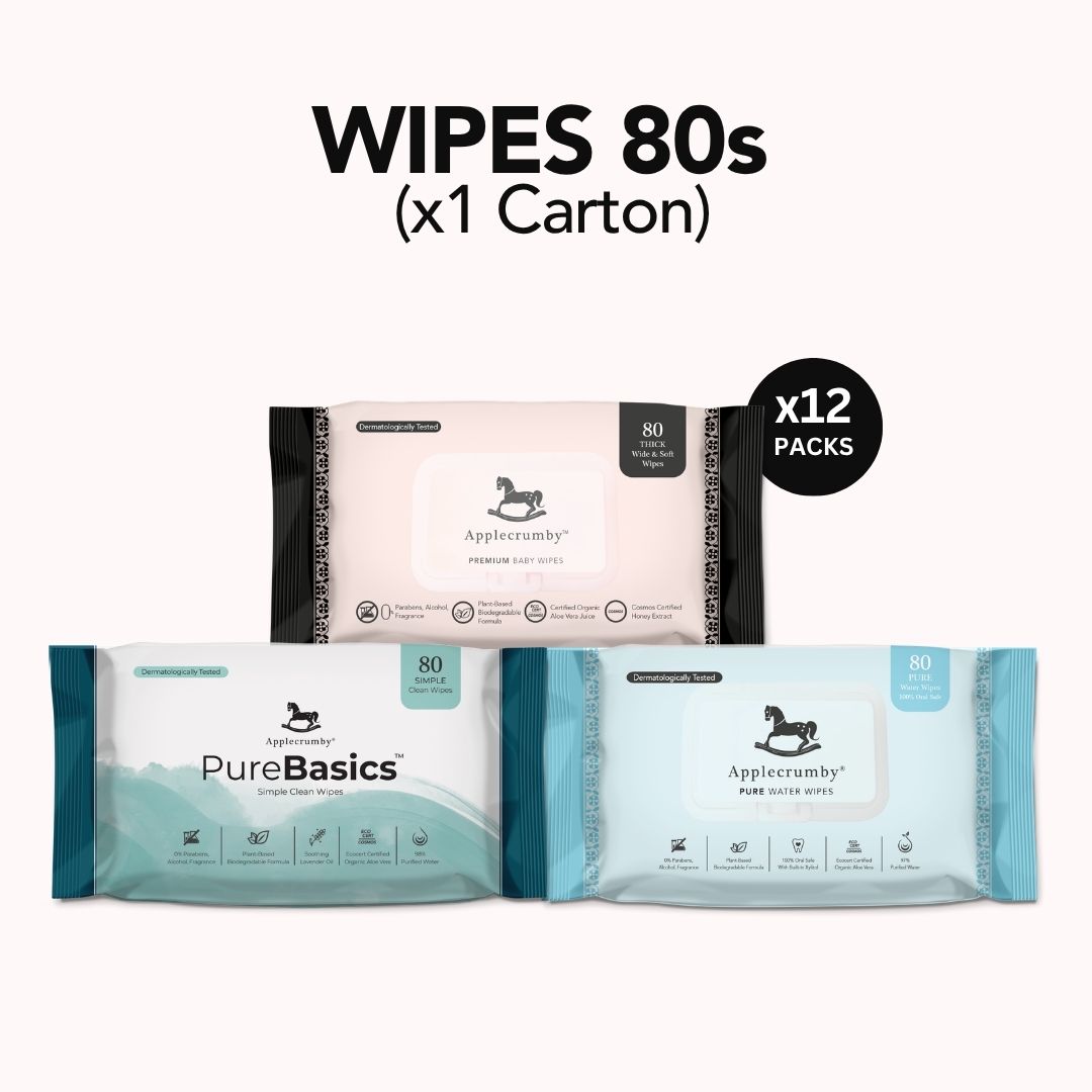 PureBasics Wipes 80s (12 Packs / 1 Carton)