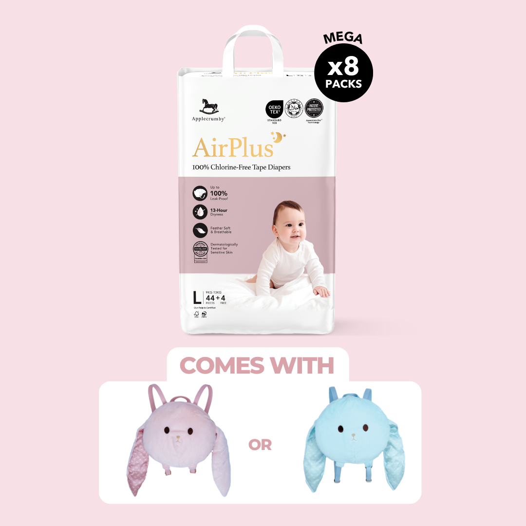 [8 PACKS] AirPlus Mega Diapers