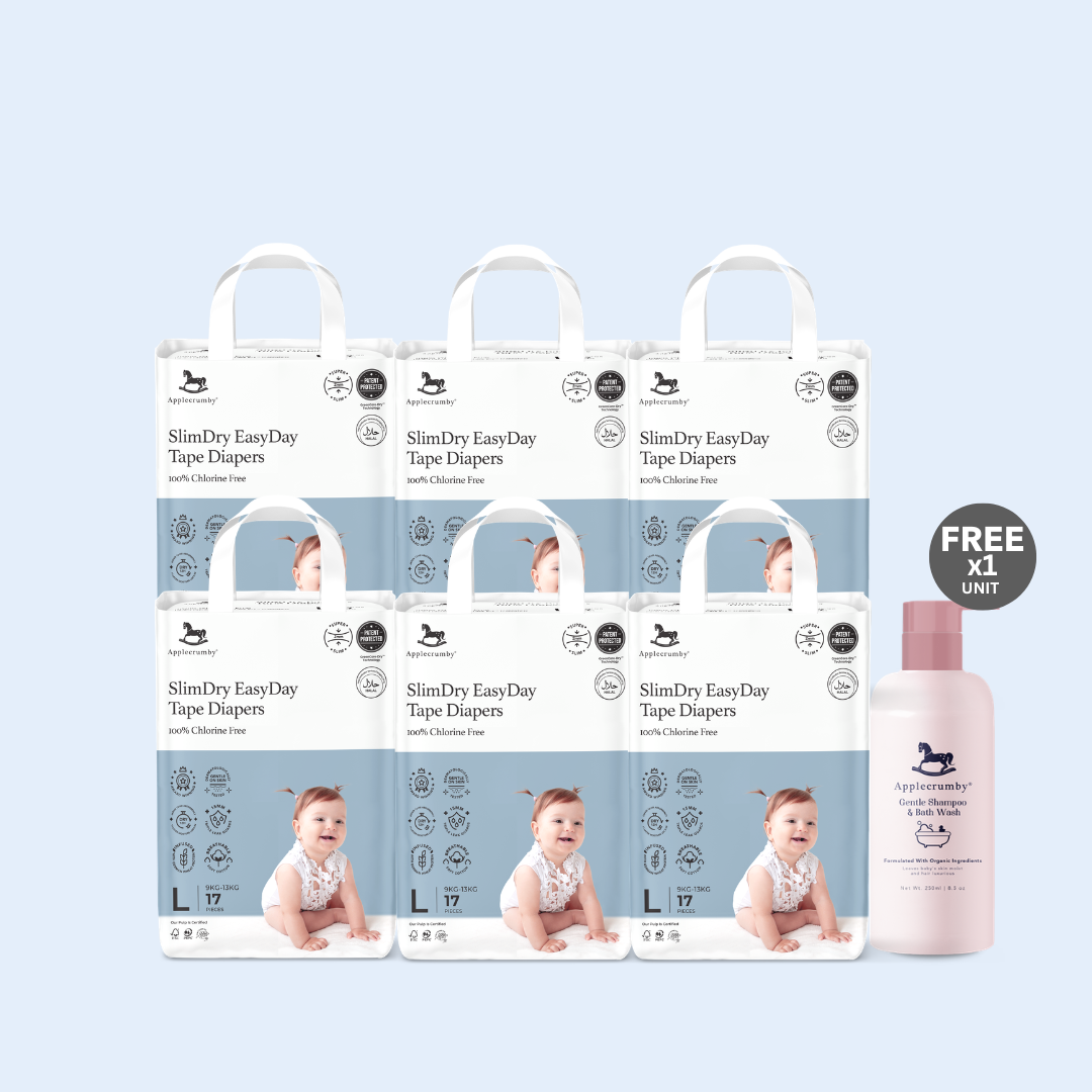 [BUY 6 Free Essential] SlimDry EasyDay Diapers (EM-Sabah)