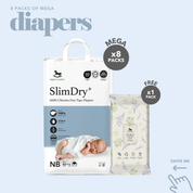 [8 PACKS] SlimDry⁺ Mega Diapers
